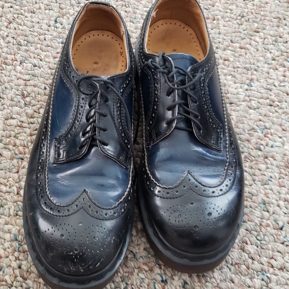 Very rare blue and black Dr Marten wingtips